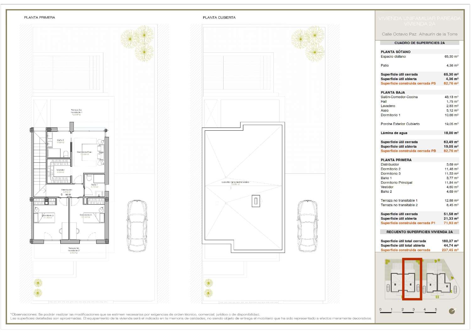 Semi-detached house under construction