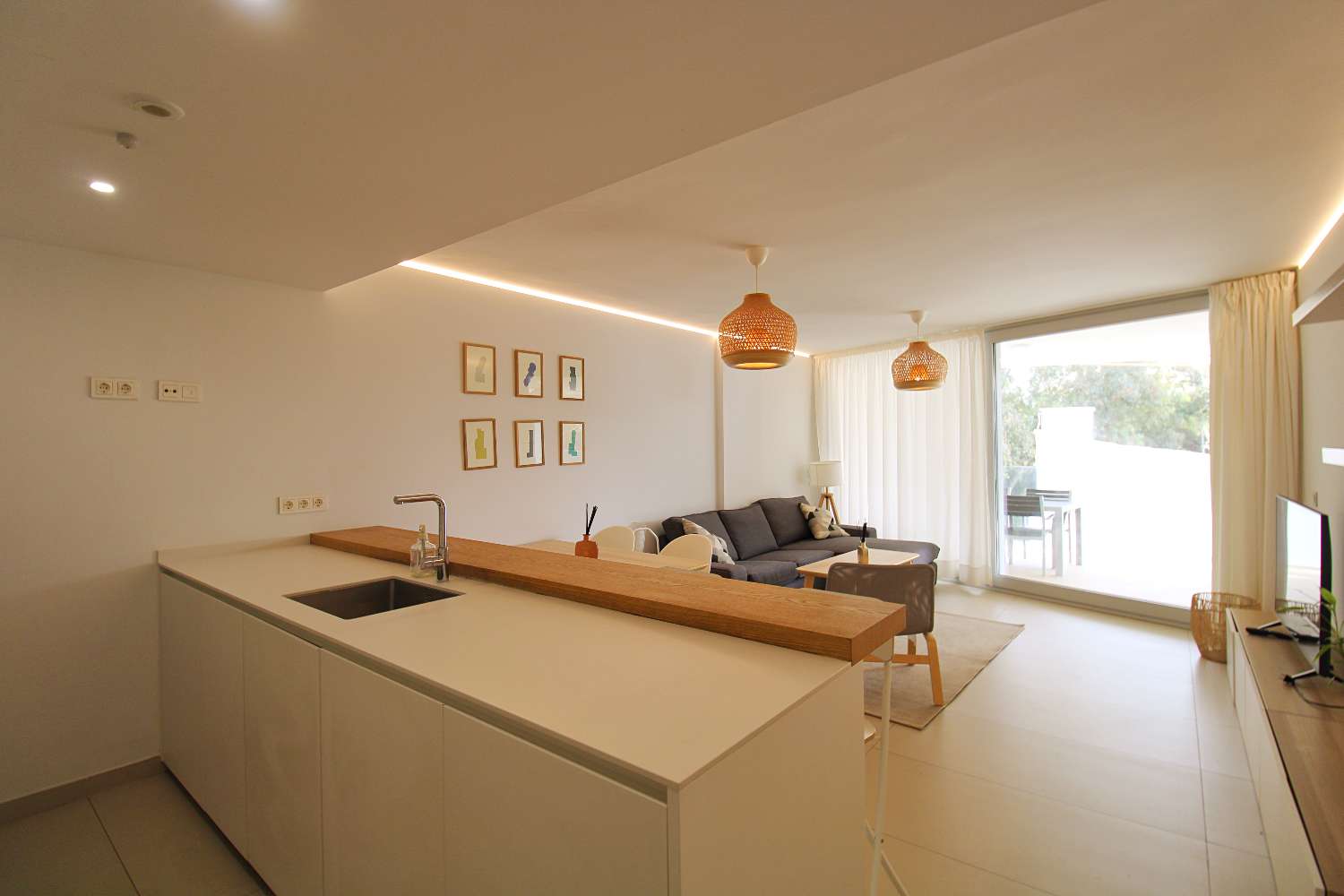 Exclusive Sea View Apartment for Rent in Carvajal with Pool and Jacuzzi