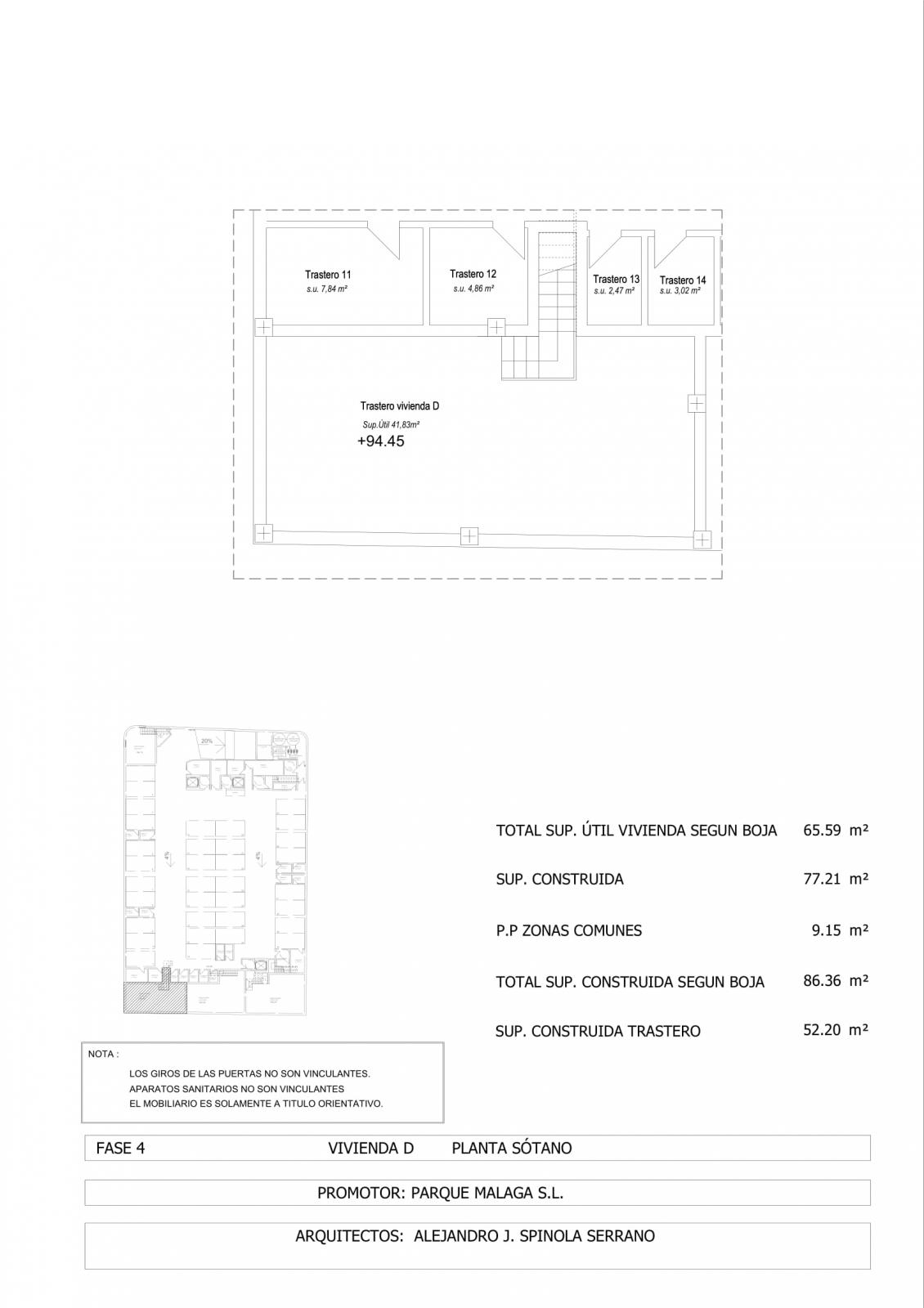 4ª FASE - EDIFICIO ALBA - BAJO D - CON SÓTANO DE 52,20 M2