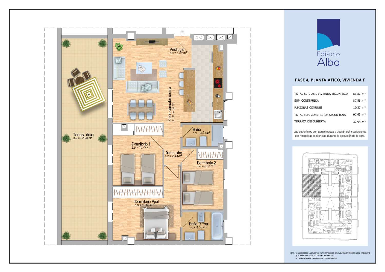 4ª FASE - EDIFICIO ALBA - SEGUNDO F - CON TERRAZA DE 32,98 M2